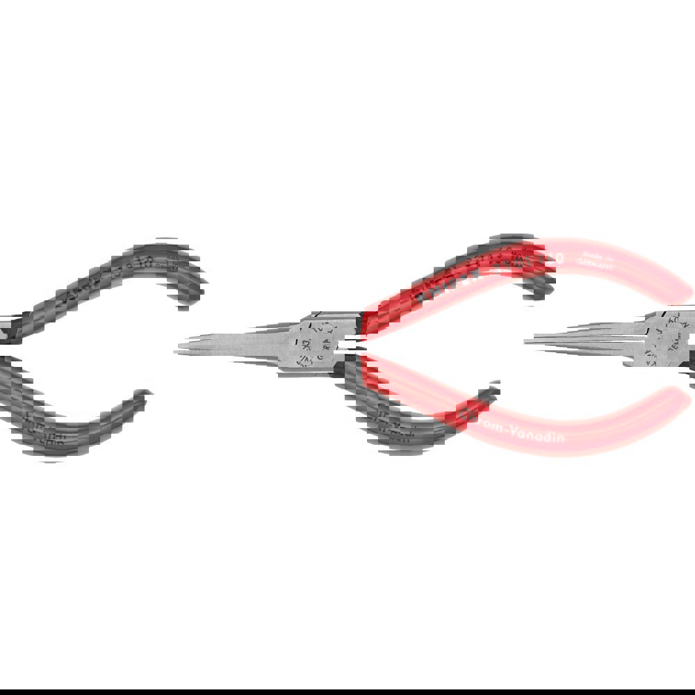 Long Nose Pliers; Pliers Type: Duckbill Pliers; Long Nose Pliers ; Jaw Texture: Smooth ; Jaw Length (Inch): 2-11/64 ; Jaw Width (Inch): 19/32 ; Jaw Bend: 0 ; Handle Type: Dipped